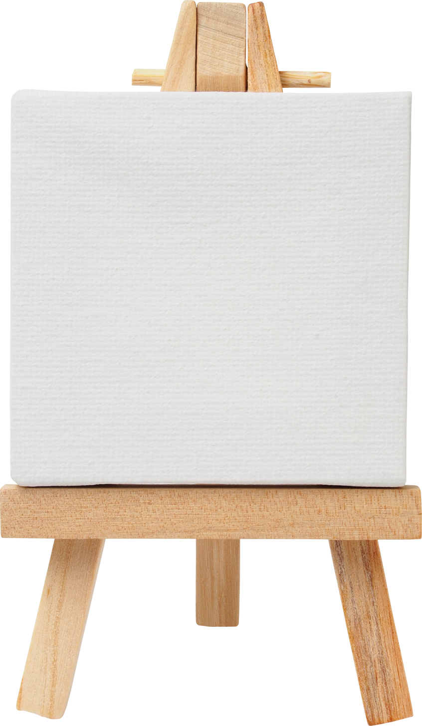 Easel and Canvas Isolated 